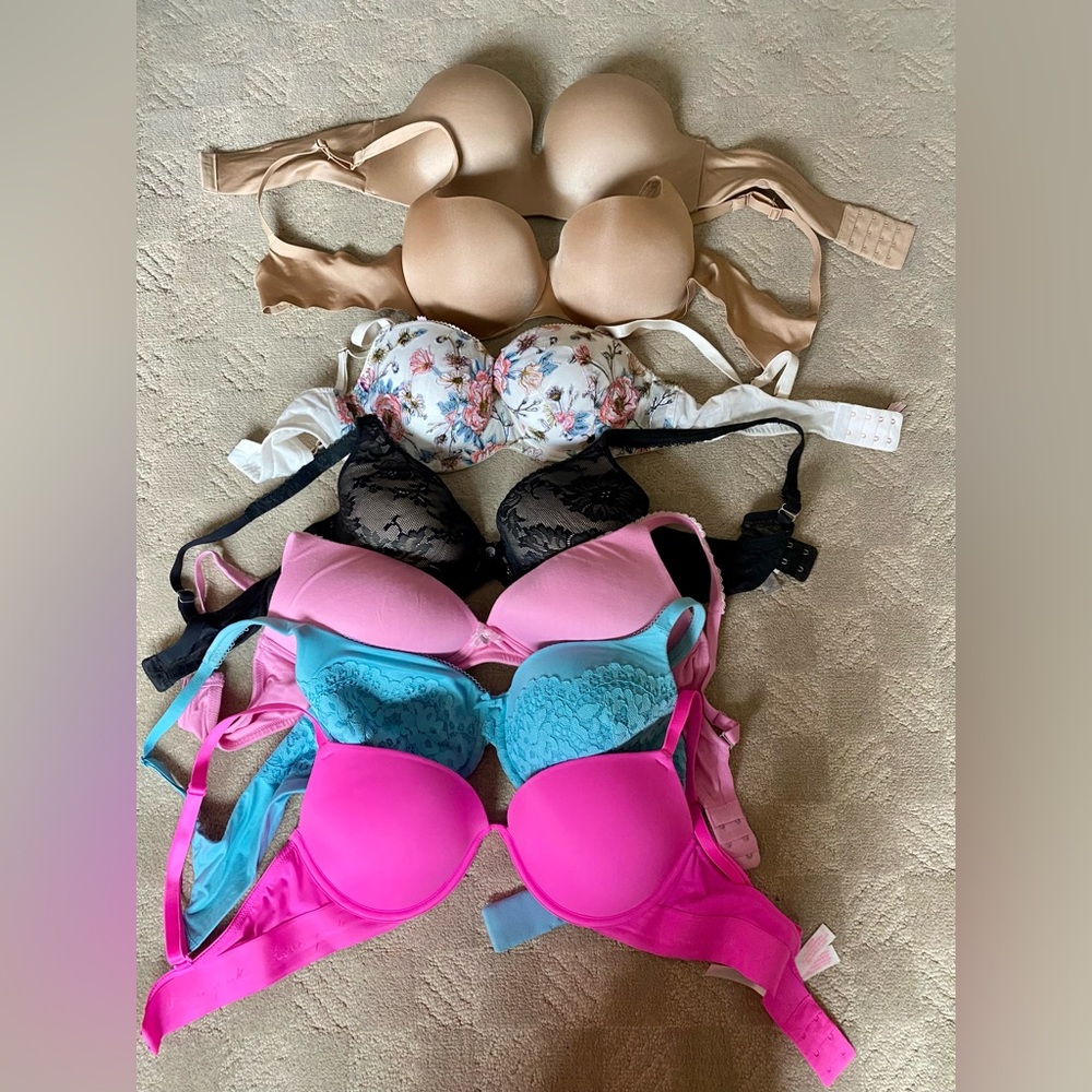Assorted bras 36C, VS, Skims and Love by Gap